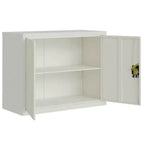 vidaXL Classeur gris clair en acier enduit de poudre 89,9 x 40 x 109,9 cm