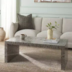 Table basse rectangulaire Hamza - COF1805A - Argent/Noir - Safavieh
