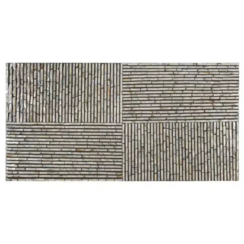 Table basse rectangulaire Hamza - COF1805A - Argent/Noir - Safavieh