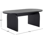 Table basse nervurée Syura - COF2100 - Safavieh