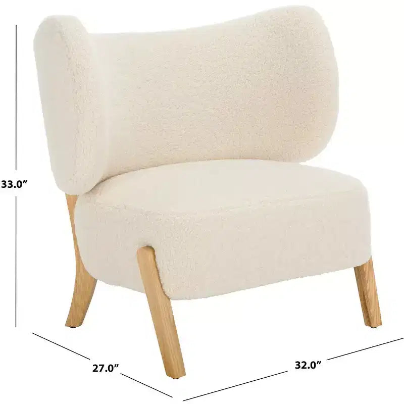 Fauteuil Jakoda - ACH4525 - Blanc cassé/Naturel - Safavieh