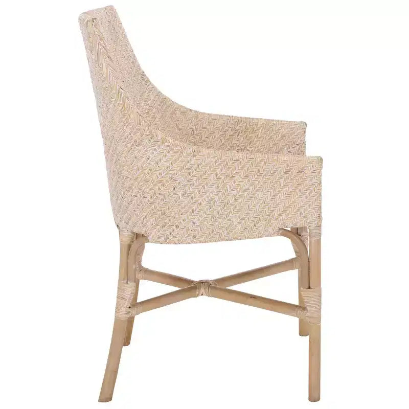 Fauteuil Rikan - ACH4907 - Blanc délavé/Ivoire - Safavieh