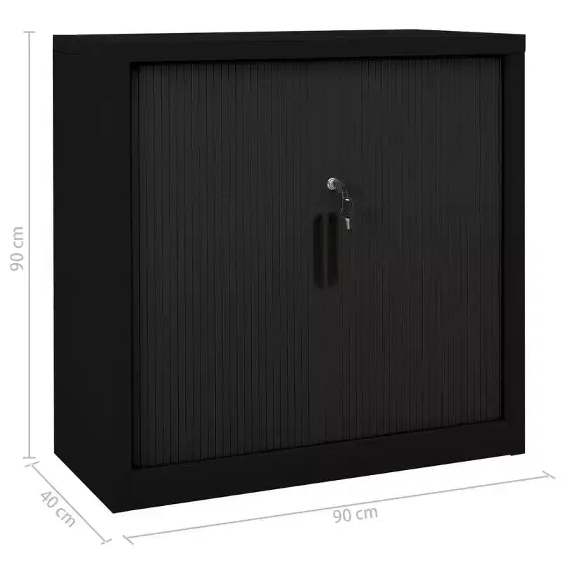 vidaXL Meuble de Rangement à Portes Coulissantes Acier Blanc Meuble à Portes Coulissantes Moyen