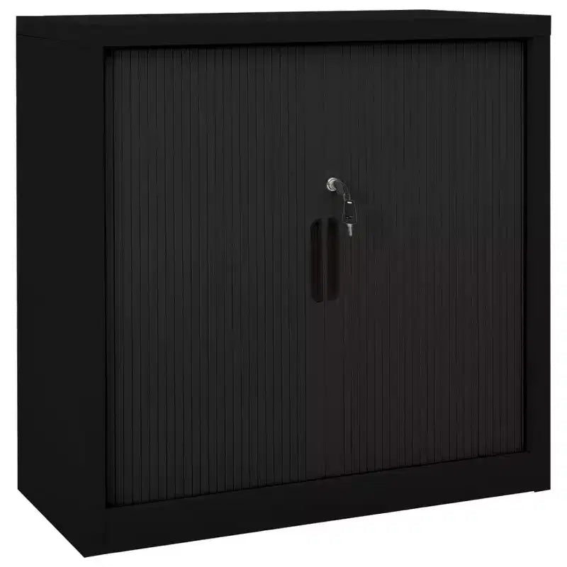vidaXL Meuble de Rangement à Portes Coulissantes Acier Blanc Meuble à Portes Coulissantes Moyen