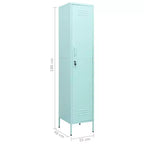 vidaXL Armoire de rangement métallique Organiseur de casiers pour école, bureau, en acier - Vert olive