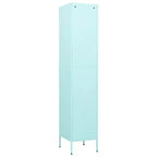 vidaXL Armoire de rangement métallique Organiseur de casiers pour école, bureau, en acier - Vert olive