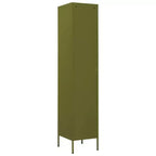 vidaXL Armoire de rangement métallique Organiseur de casiers pour école, bureau, en acier - Vert olive