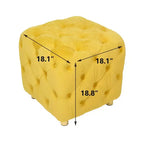 TUYOHW Pouf de rangement 18 cubes, repose-pieds en velours avec compartiment caché, tabouret unique en forme de dé pour salon, chambre à coucher, entrée