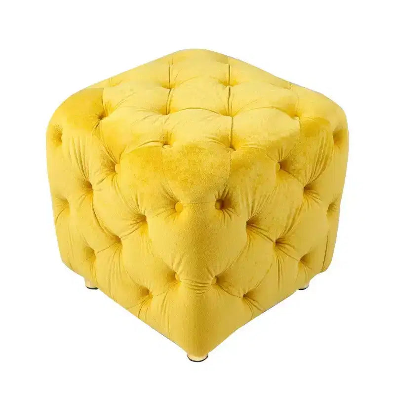 TUYOHW Pouf de rangement 18 cubes, repose-pieds en velours avec compartiment caché, tabouret unique en forme de dé pour salon, chambre à coucher, entrée