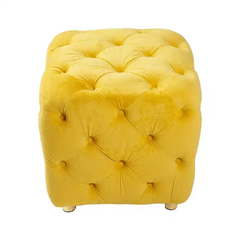 TUYOHW Pouf de rangement 18 cubes, repose-pieds en velours avec compartiment caché, tabouret unique en forme de dé pour salon, chambre à coucher, entrée