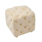 TUYOHW Pouf de rangement 18 cubes, repose-pieds en velours avec compartiment caché, tabouret unique en forme de dé pour salon, chambre à coucher, entrée