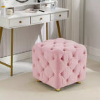 TUYOHW Pouf de rangement 18 cubes, repose-pieds en velours avec compartiment caché, tabouret unique en forme de dé pour salon, chambre à coucher, entrée