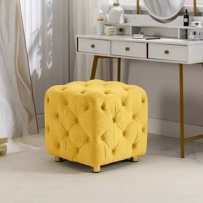 TUYOHW Pouf de rangement 18 cubes, repose-pieds en velours avec compartiment caché, tabouret unique en forme de dé pour salon, chambre à coucher, entrée
