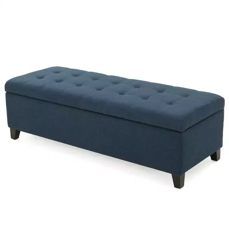 TUYOHW 50.75 Banc de Rangement Ottoman, Banc Ottoman Rembourré pour Pied de Lit avec Compartiment de Rangement Caché, Ottoman pour Salon, Entrée