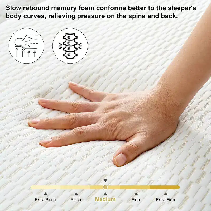 Matelas Dyonery 6 pliant en mousse à mémoire de forme avec housse lavable et sac de rangement, matelas de sol pliable pour lit d'appoint/dortoir/camping/lit escamotable