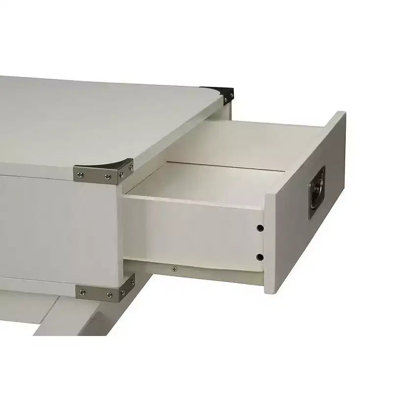 Table d'appoint carrée Royal Hampton, Blanc