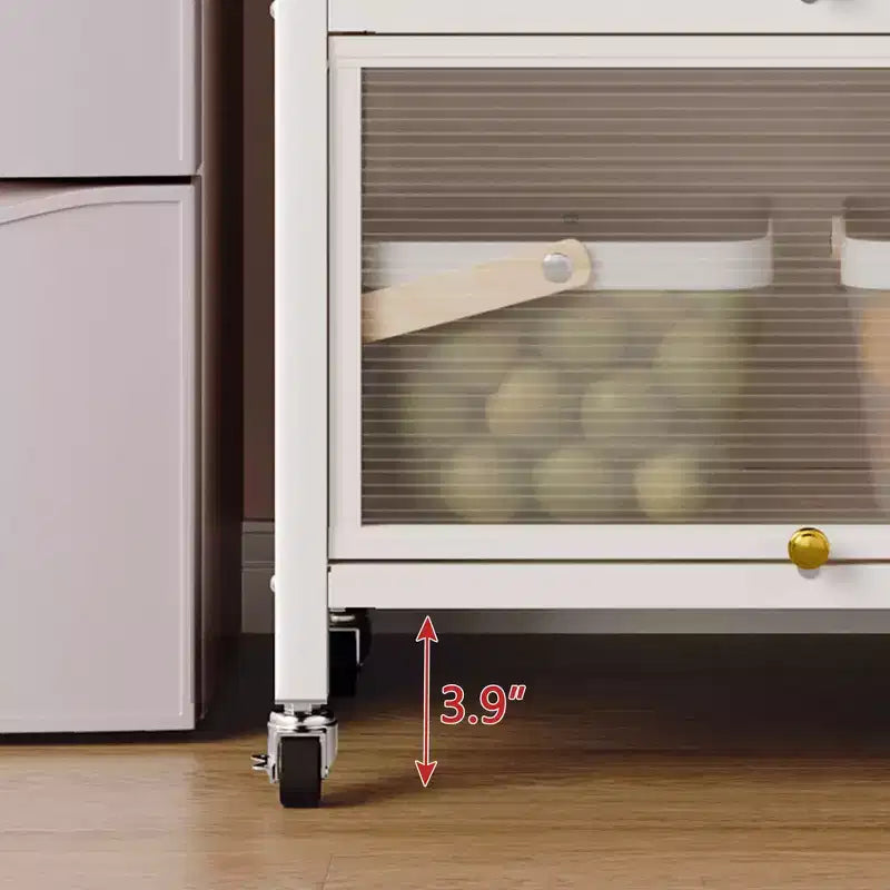 Étagères de rangement mobiles en métal MAYEERTY avec portes, capacité de charge de 250 kg, rangement vertical et déplacement fluide