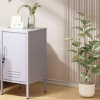 Meuble de rangement métallique à porte unique Table d'appoint de bureau Table basse minimaliste adaptée aux chambres à coucher
