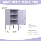Meuble de rangement métallique à porte unique Table d'appoint de bureau Table basse minimaliste adaptée aux chambres à coucher