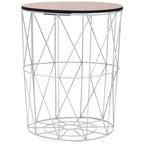 vidaXL Coffee Table White  18.5