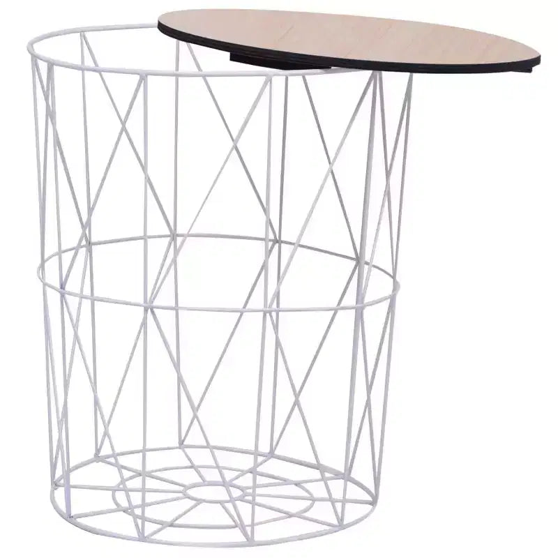 vidaXL Table basse Blanc 18,5