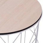 vidaXL Table basse Blanc 18,5