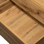 Meuble TV pour téléviseur de 80 pouces, meuble de rangement en bois, console média moderne avec portes abattantes, centre de divertissement pour salon, en bois