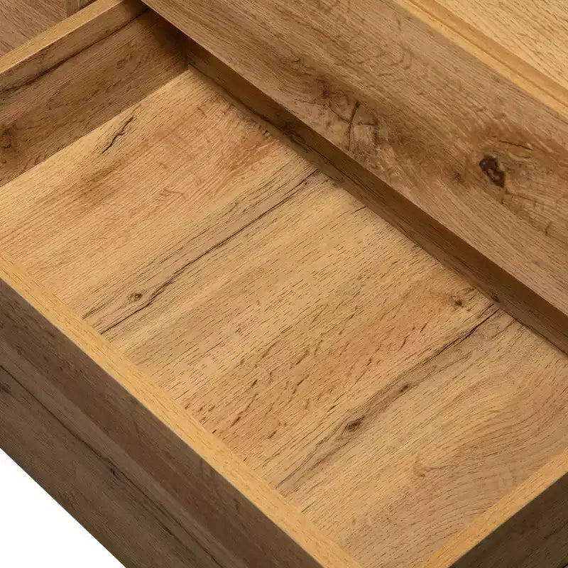 Meuble TV pour téléviseur de 80 pouces, meuble de rangement en bois, console média moderne avec portes abattantes, centre de divertissement pour salon, en bois