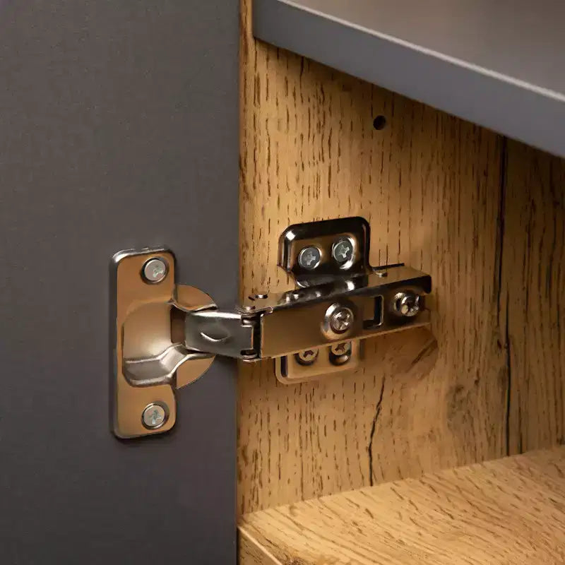 Meuble TV pour téléviseur de 80 pouces, meuble de rangement en bois, console média moderne avec portes abattantes, centre de divertissement pour salon, en bois