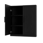 MAYEERTY Armoires de Rangement Modernes à 2 Portes, Rangement Efficace pour Salon, Salle à Manger, Chambre, Noir