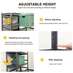 Clihome Étagère de rangement robuste 78H à 5 niveaux, capacité de 907 kg, en acier, tablettes réglables avec rails latéraux