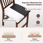 Costway Lot de 4 tabourets de comptoir pliants avec assise rembourrée pour îlot de cuisine