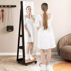 Costway Grande Armoire à Bijoux avec Lumières 3 Couleurs, Étagères Réglables et Roulettes