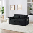 TUYOHW 55.43 Fauteuil-lit convertible, Canapé-lit pliant avec dossier réglable et lit gigogne, Canapés en velours pour salon et petit espace