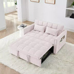 TUYOHW 55.43 Fauteuil-lit convertible, Canapé-lit pliant avec dossier réglable et lit gigogne, Canapés en velours pour salon et petit espace