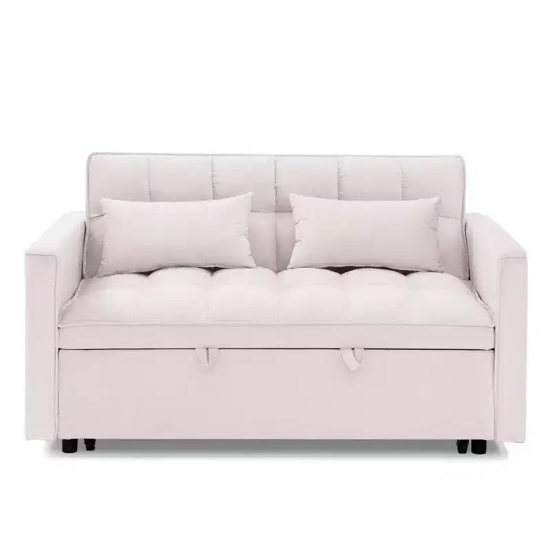 TUYOHW 55.43 Fauteuil-lit convertible, Canapé-lit pliant avec dossier réglable et lit gigogne, Canapés en velours pour salon et petit espace