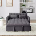 TUYOHW 55.43 Fauteuil-lit convertible, Canapé-lit pliant avec dossier réglable et lit gigogne, Canapés en velours pour salon et petit espace