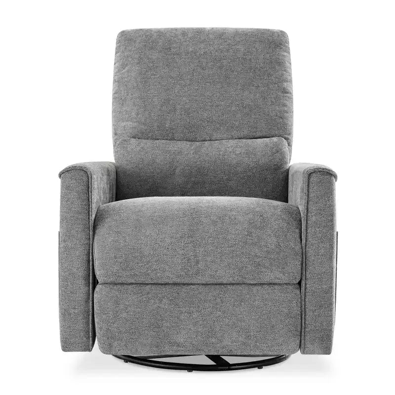 Canapé inclinable électrique Dyonery Power Swivel Rocker, petit canapé inclinable électrique avec ports USB et Type-C, fauteuil de crèche planeur avec support lombaire