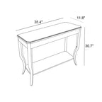 Console en bois Galano 35,4 L 11,8 P 30,7 H