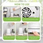 Diffuseur d'aromathérapie ultrasonique 100 ml, humidificateur d'huiles essentielles avec couvercle en céramique, 7 couleurs de lumières LED, minuterie, arrêt automatique sans eau pour la maison