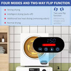 Séchoir à linge portable et compact de 1,5 pi³ avec séchage intelligent pour appartements, dortoirs, camping-cars, 850 W
