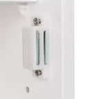 Karl Home Armoire murale de salle de bain avec miroir et étagère, porte simple, blanche