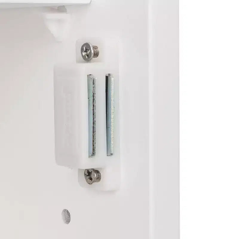 Karl Home Armoire murale de salle de bain avec miroir et étagère, porte simple, blanche