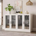 Dovelina Adjustable Hinges Cable Management! Black Sideboard Solves Storage Pain Points