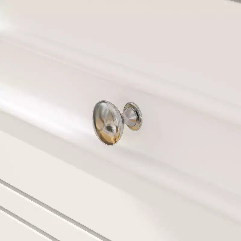 Meuble TV moderne Famapy avec portes en verre, console multimédia à 3 tiroirs avec gestion des câbles, meuble de rangement polyvalent pour salon