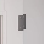 Meuble TV moderne Famapy avec portes en verre, console multimédia à 3 tiroirs avec gestion des câbles, meuble de rangement polyvalent pour salon