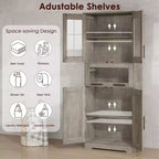 Armoire haute classique, couleur rétro, à une seule rangée, résistante à l'humidité et à la déformation, adaptée aux salons et aux chambres à coucher.