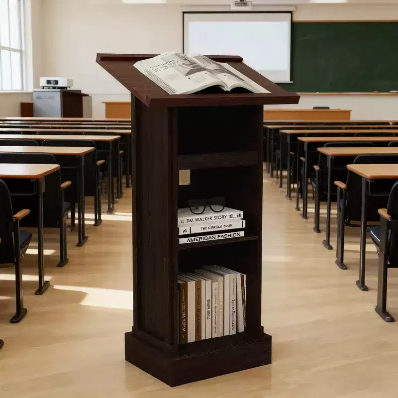 Pupitre de présentation AndMakers de 24,01 po L x 15,66 po P x 44,48 po H avec rangement