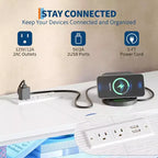 Meuble TV pour téléviseurs de 65, 70, 75 pouces, commode longue à 10 tiroirs avec prises de courant et lumières LED, meuble de divertissement de 63 pouces avec tiroirs de rangement