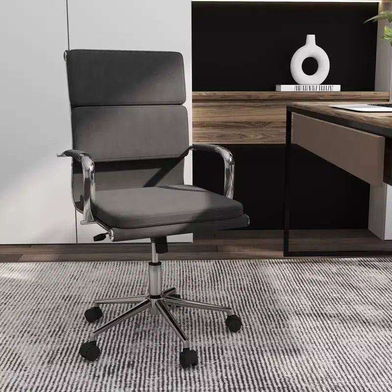 Lot de 2 chaises de bureau ergonomiques Costway avec dossier inclinable et housses zippées pour la maison